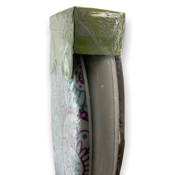 Decorative Toilet Seat Dream Wheels White Purple Teal Geometrical Floral - Picture 8 of 15